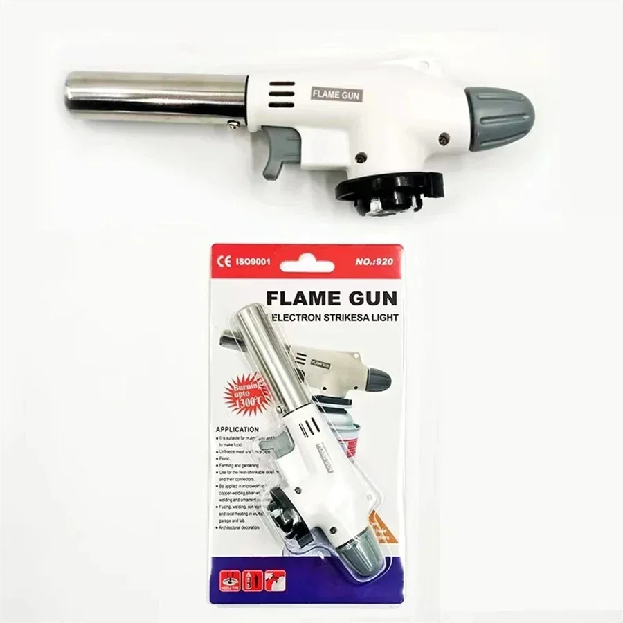 Kitchen Baking Torch - เครื่องจุดไฟสำหรับเตาบาร์บีคิวกลางแจ้ง เครื่องจุดไฟสำหรับอบขนม ปืนพ่นไฟ แกนเซรามิก ปืนพ่นไฟขนาดเล็ก หัวเชื่อมขนาดเล็ก