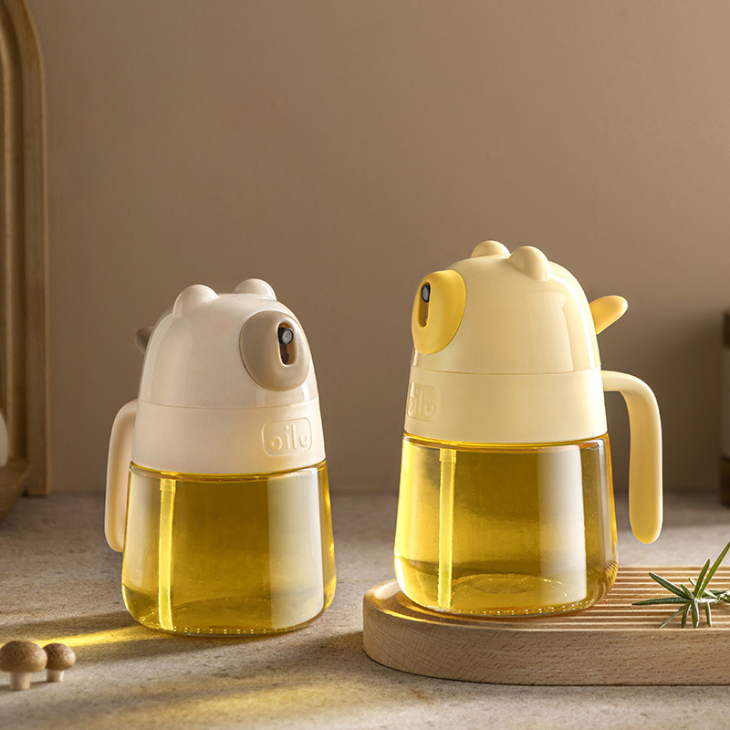 Kitchen Glass Baking Set - ขวดสเปรย์น้ำมันแบบกด ขวดน้ำมันแบบพ่น ขวดจ่ายน้ำมัน ขวดน้ำมันสำหรับบาร์บีคิว ครัว เบเกอรี่