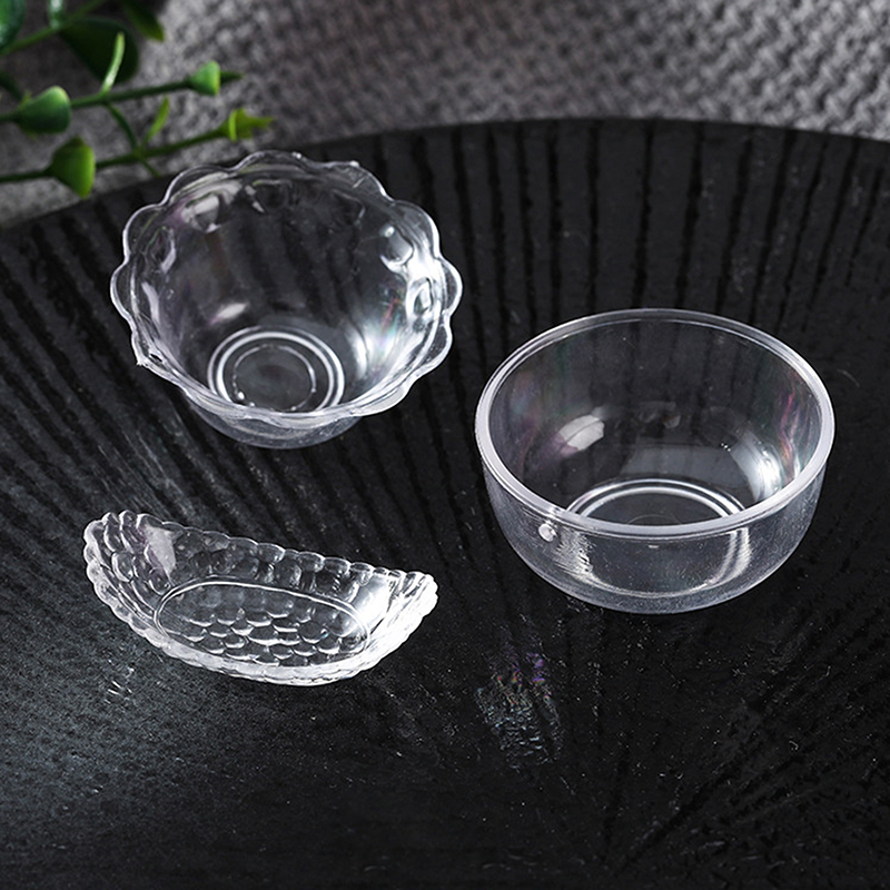 Kitchen Baking Storage - 3 ชิ้นตุ๊กตามินิชามอาหารขนาดเล็กเล่นฉากตกแต่งตุ๊กตาเฟอร์นิเจอร์ห้องครัวอุปกรณ์เสริม