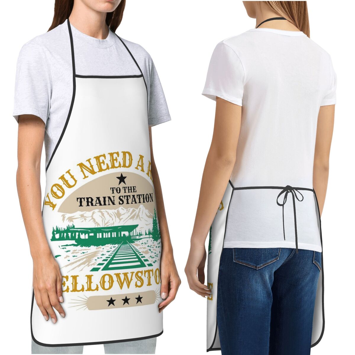 ผ้ากันเปื้อนยีโลว์สโตน ลาย You - Kitchen Baking Station บทวิจารณ์และราคา