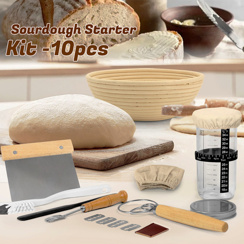 ชุดเริ่มต้นทำขนมปังซาวโดว์ 650 - Kitchen Glass Baking Set บทวิจารณ์และราคา