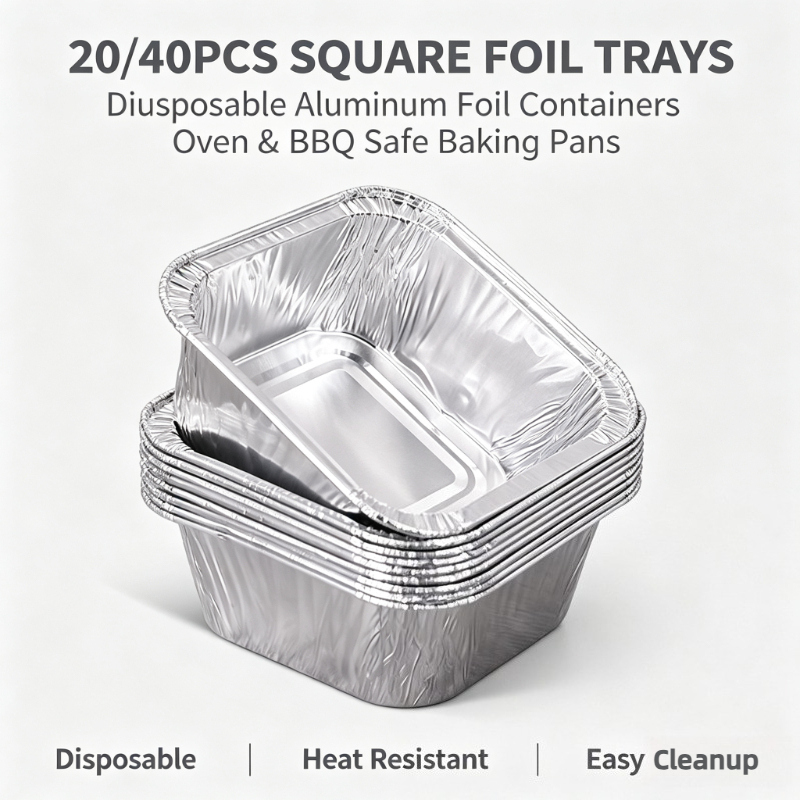 ถาดฟอยล์อลูมิเนียมแบบใช้แล้วทิ - Kitchen Baking Pan Storage บทวิจารณ์และราคา