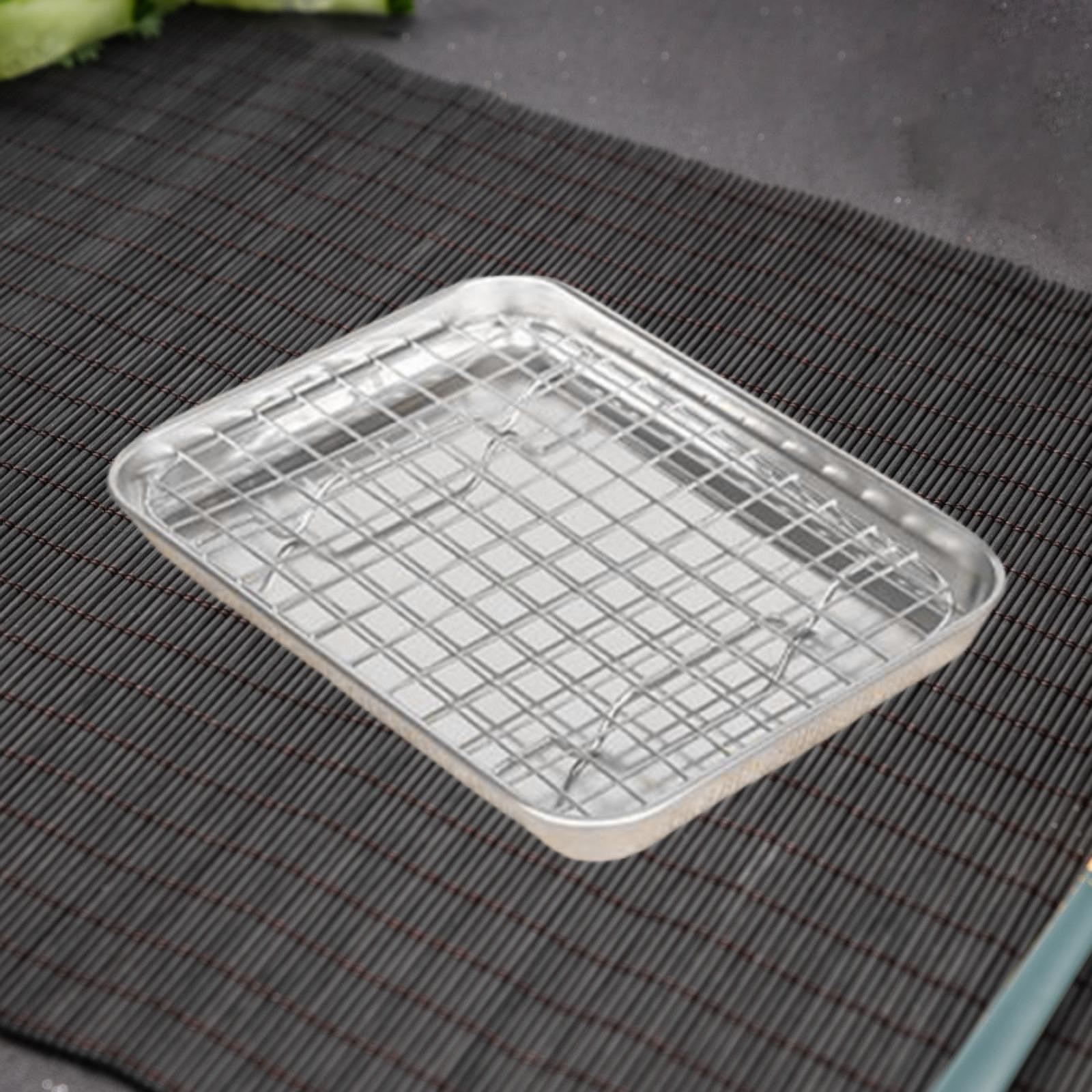 ถาดอบสแตนเลสพร้อมตะแกรง ชุดอุป - Kitchen Baking Pan Storage บทวิจารณ์และราคา