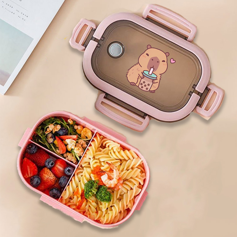 กล่องข้าวกลางวันลายคาปิบาร่า ล - Kitchen Baking Storage บทวิจารณ์และราคา