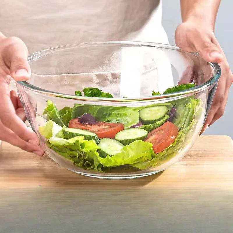 แก้วครัวชามผสมชุดชามไอศกรีมชาม - Kitchen Glass Baking Set บทวิจารณ์และราคา