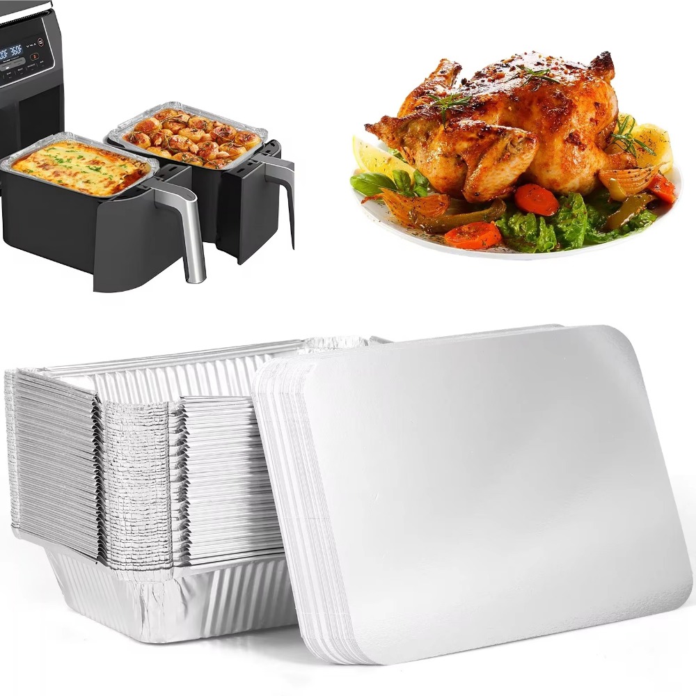 10PCS อลูมิเนียมฟอยล์ทิ้งภาชนะ - Kitchen Baking Pan Storage บทวิจารณ์และราคา