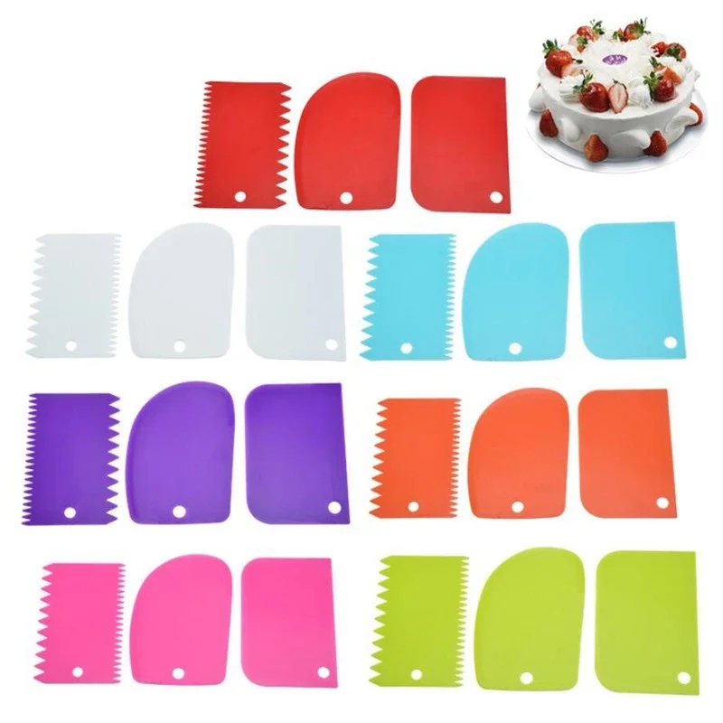 ชุดเครื่องมือปาดครีม 3 ชิ้น แบ - Kitchen Baking Tools บทวิจารณ์และราคา