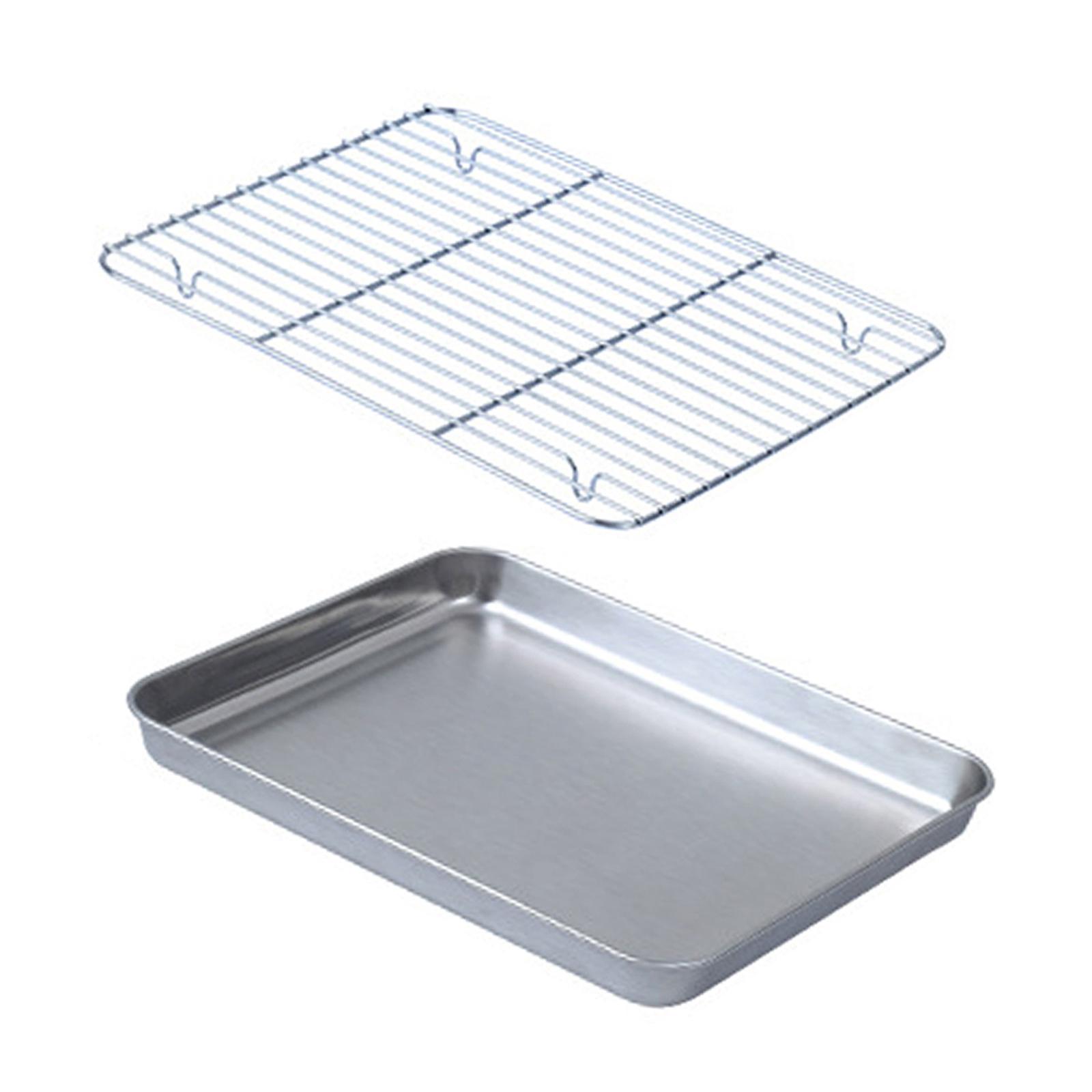 ถาดอบขนมพร้อมตะแกรงลวด สำหรับค - Kitchen Baking Pan Storage บทวิจารณ์และราคา
