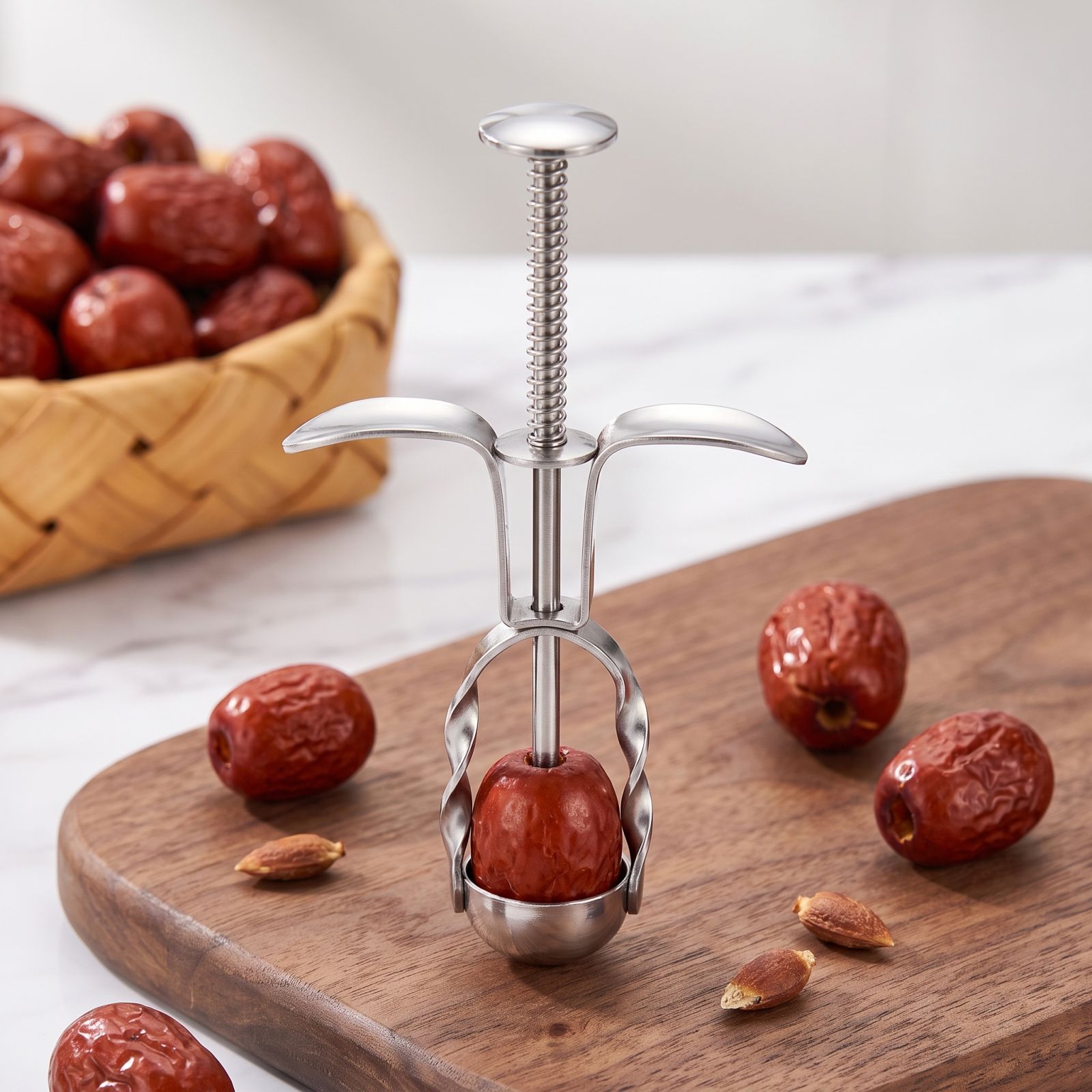 เครื่องมือเอาเมล็ดพุทราแดงสแตน - Kitchen Baking Tools บทวิจารณ์และราคา