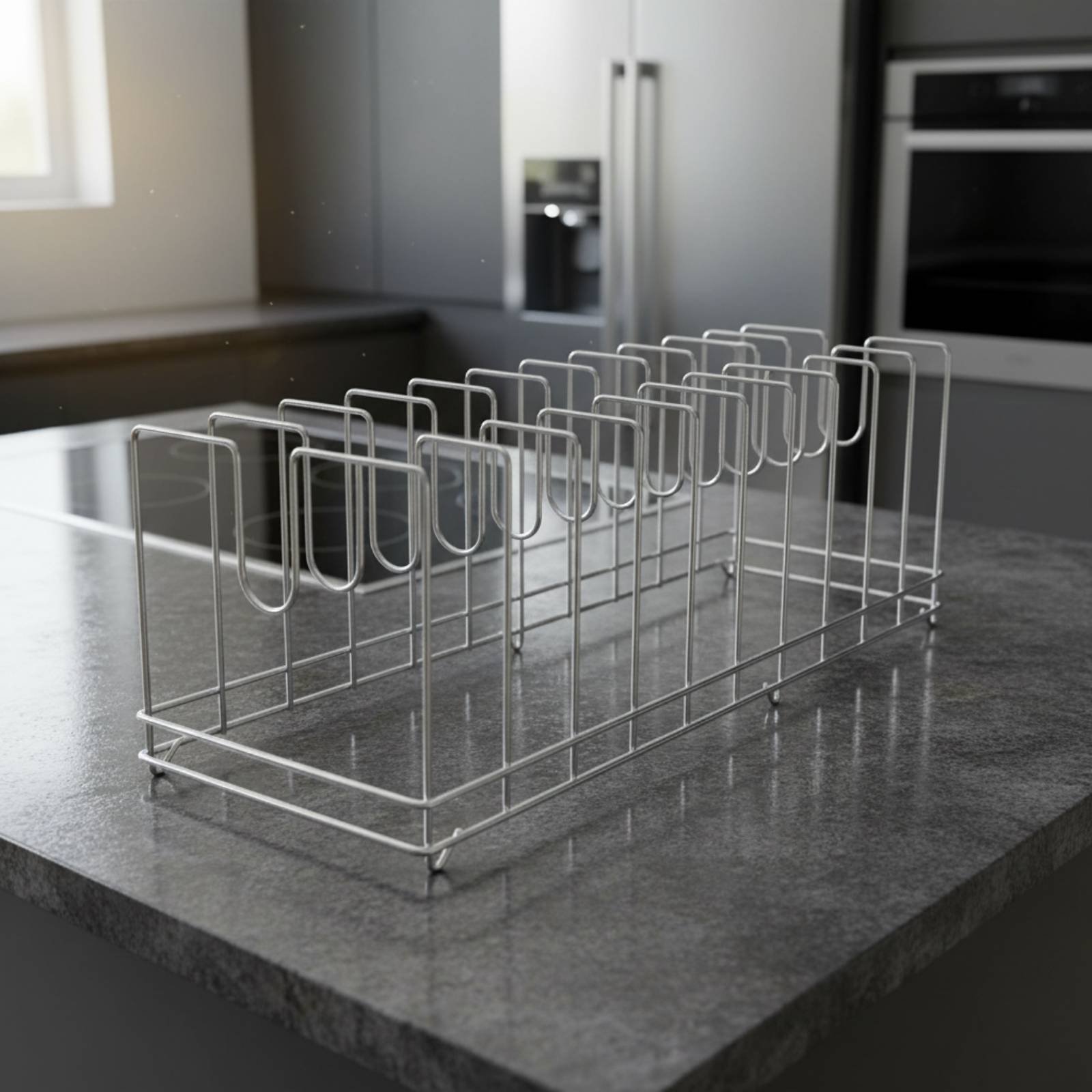 ชั้นวางถาดพิซซ่า ประหยัดพื้นที - Kitchen Baking Pan Storage บทวิจารณ์และราคา